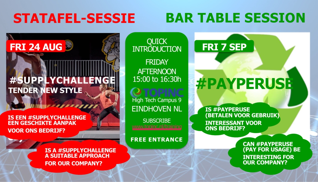 Free bar table session in Augustus and September Free bar table session in Augustus and September